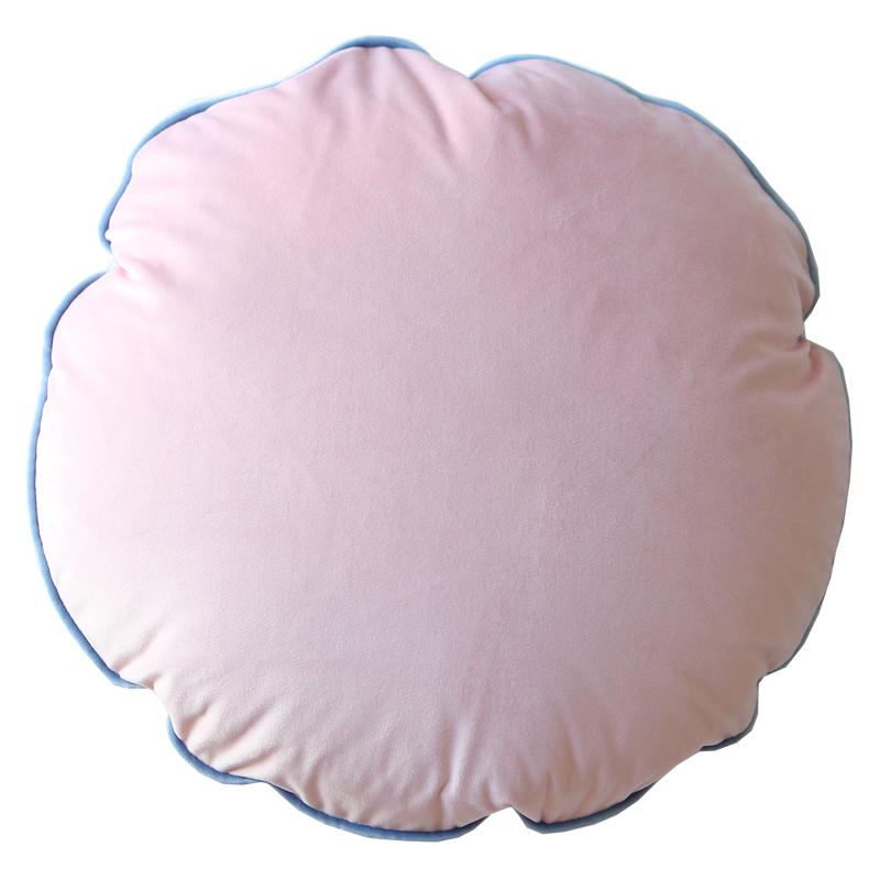 Japanese Style Round Pillow Candy Colore Soft Velvet  Cushion With Fillings Meditation Cushion Bedroom Sofa Bed Nap Pillow