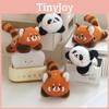 Plush Panda Spinning Keychain Backpack Charm Couples Gift Short Plush Decor
