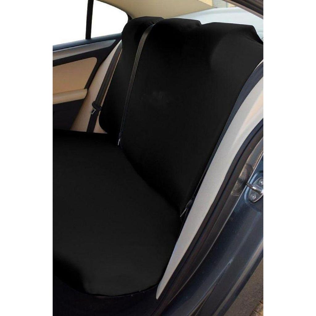 Car Seat Service Cover Black Lycra Flexible Suitable For All Vehicle Models Universal