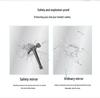 Round LED Bathroom Vanity Mirror with Frame, Anti-Fog, Wall-Mounted
