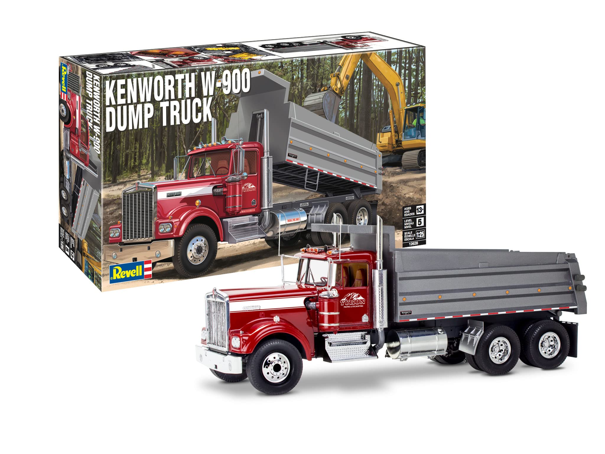

Немецкий Revell и американский Revell 1/25 масштаб Kenworth W-900 Самосвал Пластиковый набор модели 12628