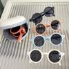 Foldable Kids Sunglasses Girls Boys Cute Round Sun Glasses Children Street Beat Eye Glasses Baby Shades Eyewears UV Protection