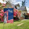 Patriotic One Nation Under Welcome Garden Flag Inch Double Sided Independence Day Memorial Day Outdoor Decoration Banner