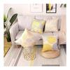 Cushion Cover 45 45 Set of 4 Scandinavian Geometric Pattern Different Pattern Linen Flax Cute Stylish Zipper Modern Home Decoration Car Ornament All