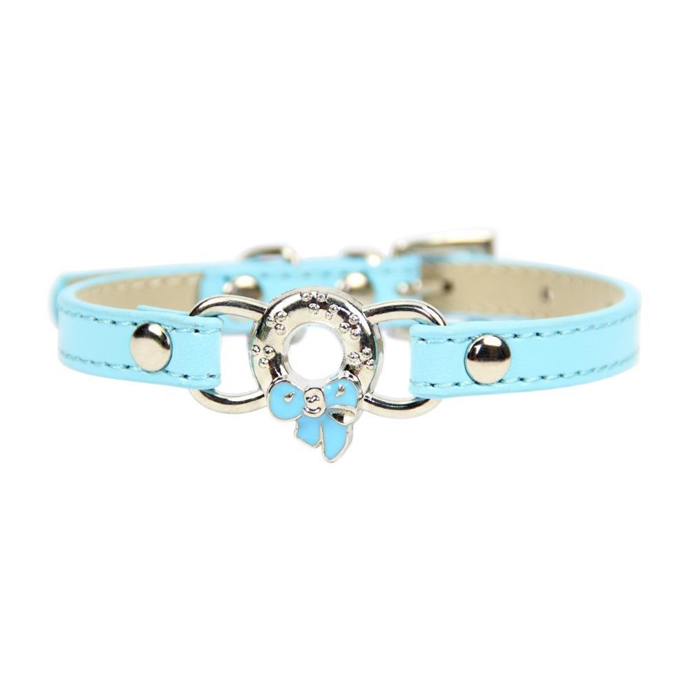 

Strictly selected Four Seasons Soft Base Pet Collar Bow Cat Collar Dog Belt Universal for Cats and Dogs XS #1.0 * 25 neck circumference 15-23cm небесно-голубой