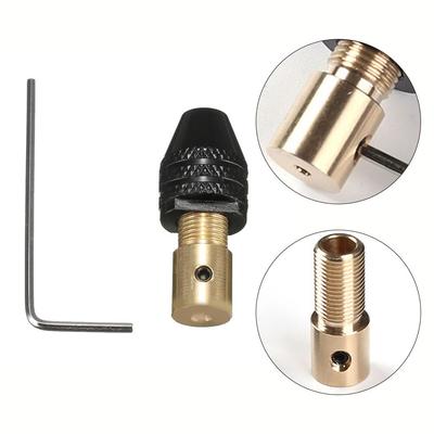 0,3-3,4 mm Bohrfutter Aluminiumlegierung Messing Elektromotorwelle