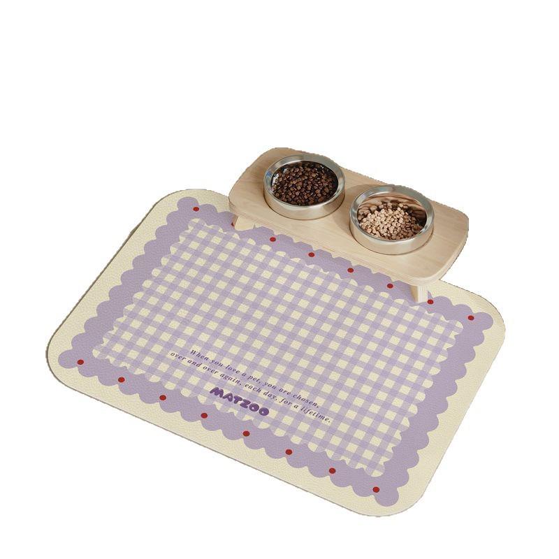 Creative Cartoon Quick-Drying Pet Feeding Splash-Proof Mat