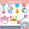 7pcs Eco-friendly Baby Teething Toys Set For 0-6 Months Non-toxic And Safe