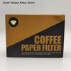Disposable Coffee Paper Filters, 100 Pcs Cone Replacement Filter For coffee Maker U-shaped filter paper for drawer boxes