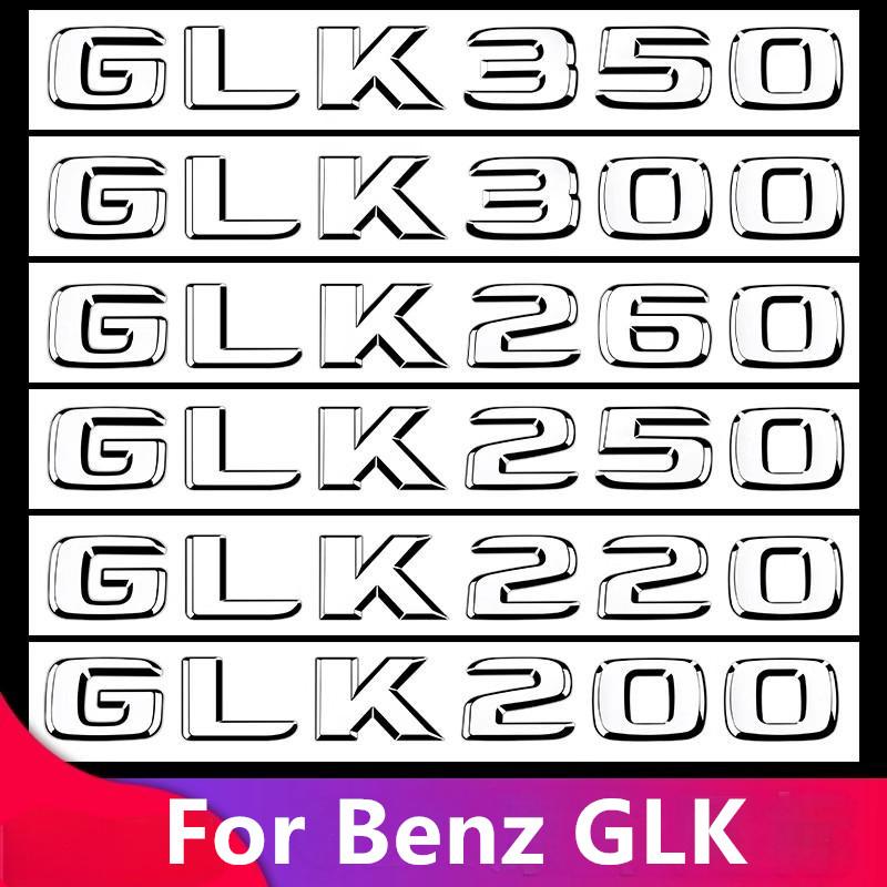 BKS2 3D Car Tail Trunk Letter car sticker GLK200 GLK220 GLK250 GLK260 GLK300 GLK350 Emblem Sticker Mercedes Benz GLK W204 X204