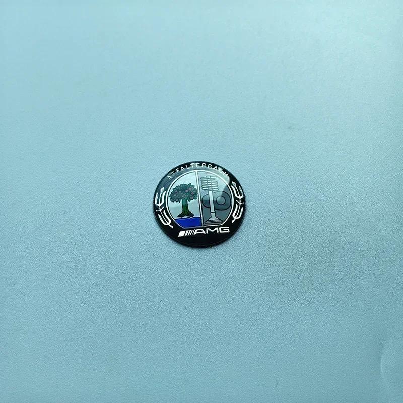 2025 Hot For Mercedes Benz 29mm 38mm Curved Logo Cap Multimedia Knob Hood Cover Badge for Mercedes Benz AMG Star Wheat Apple Tre
