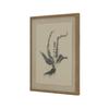 Flora & Fauna Collection Spleenwort Beaded Linen Framed Wall Art