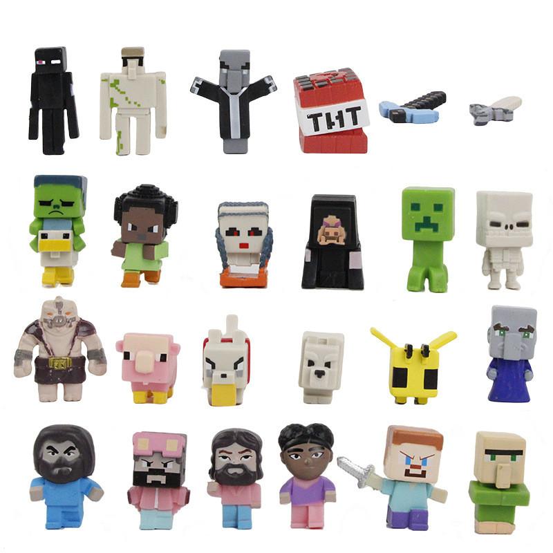 Minecraft Pvc Mini Figures With Collectible Character Designs For Kids And Collectors