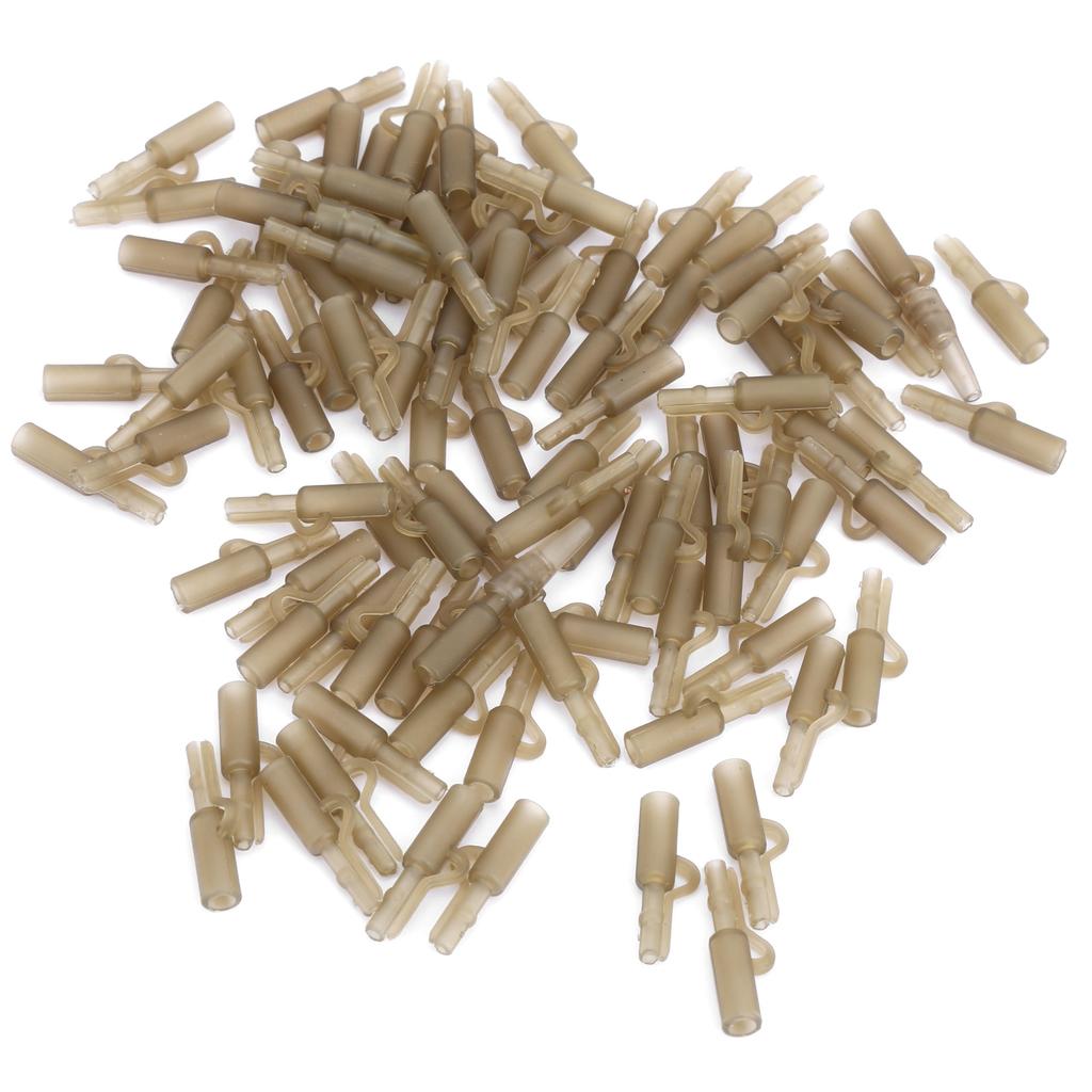 100 Sets 35MM Carp Fishing Fixing Line Connector Sleeve   Clip Tackle Accessory