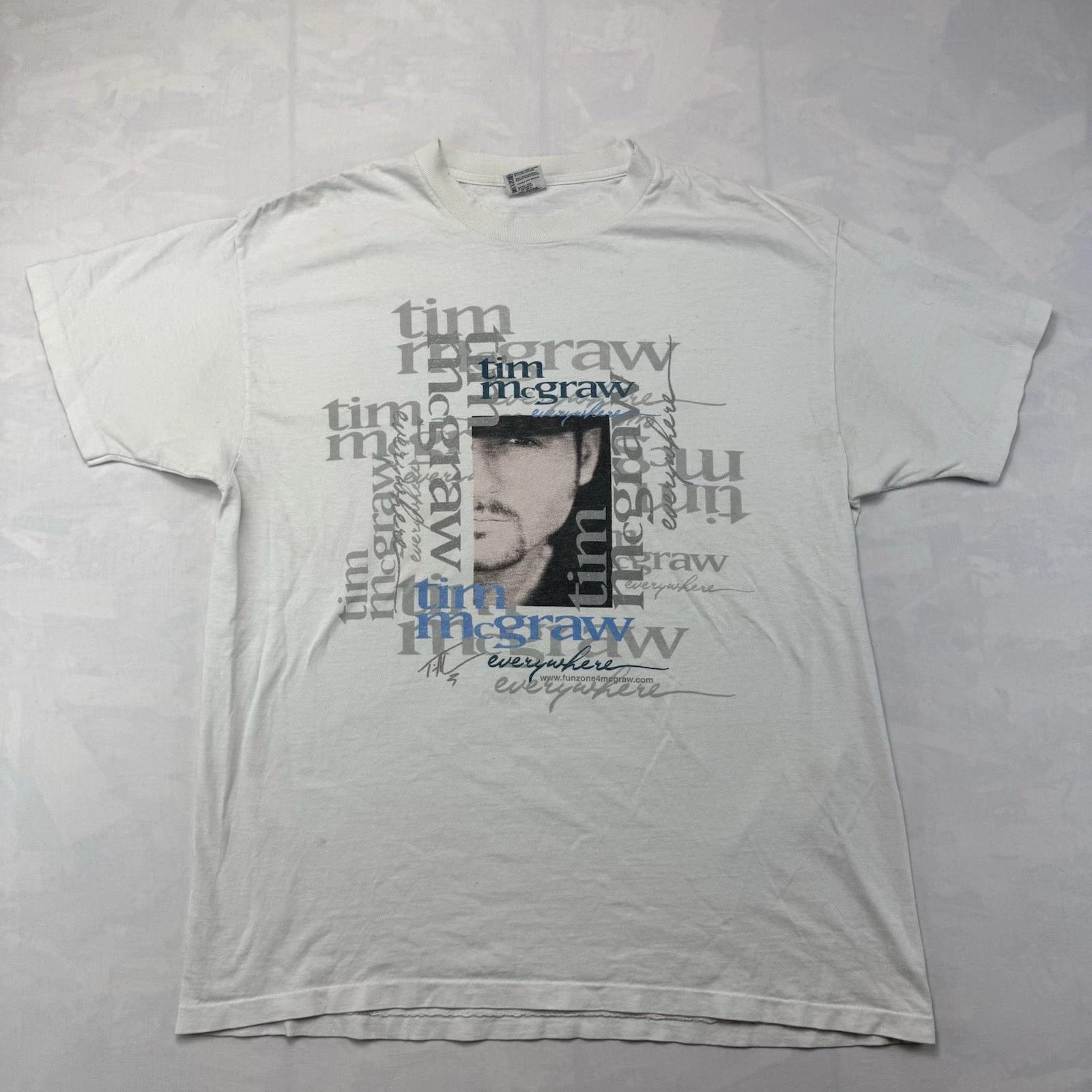 

Vintage 1997 Tim McGraw T Shirt XL USA Made Country Music Tour Single Stitch M
