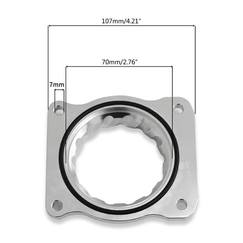 Aluminum Alloy Throttle Body Gasket Set Corrosion Resistant Spacers set Simple Installation Suitable for 1996-2010 F150