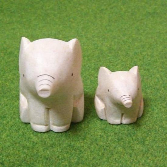 Polepole Animal Parent and Child Set: Elephant [T-Lab]