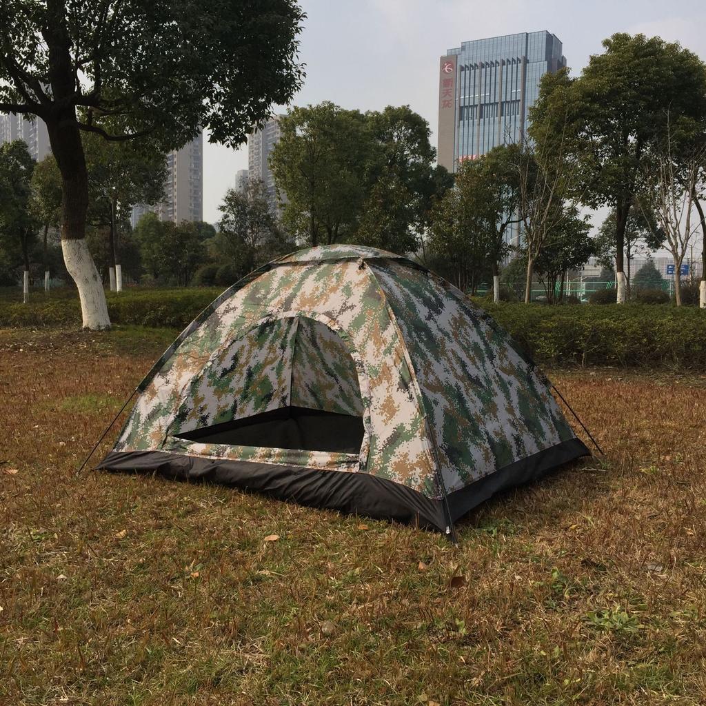 Ultralight Outdoor Folding Camping Tent, Single Layer Portable Hiking Tent, Anti-UV Coating, UPF 30 + for Outdoor Beach Fishing