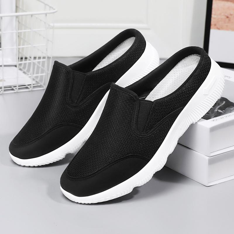 Shoes Women'S Spring And Summer Ladies Lazy Casual Half-Drag Daily Home Convenient Flat Shoes