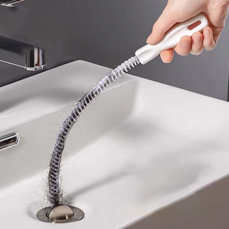 1-3pcs flexible drain hair removers, pipe hair cleaning, drain cleaning brushes, 45/60 cm, toilet unclogging, blockage removal