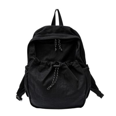 VITAFELICE Women's 7-Pocket Water-Repellent Backpack Inb-90076z (Black)