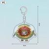 Banana Happy Cat Keychain Acrylic Funny Meme Keyring Backpack Hanging Pendant Mobile Phone Bag Charms Cute Keychain Accessories