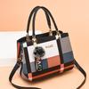 New Fashionable Plaid Bag, Trendy Crossbody Handbag, Atmospheric Large Capacity Shoulder Bag