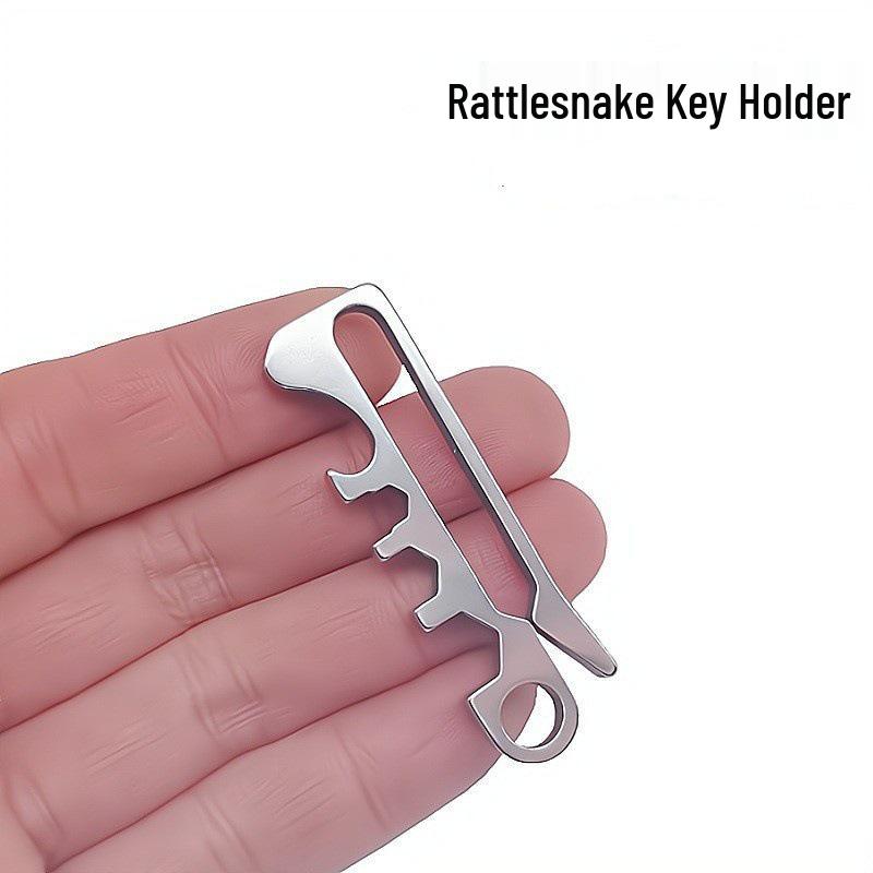 Rattlesnake Quick Release Keyring & EDC Carabiner Clip Holder -
