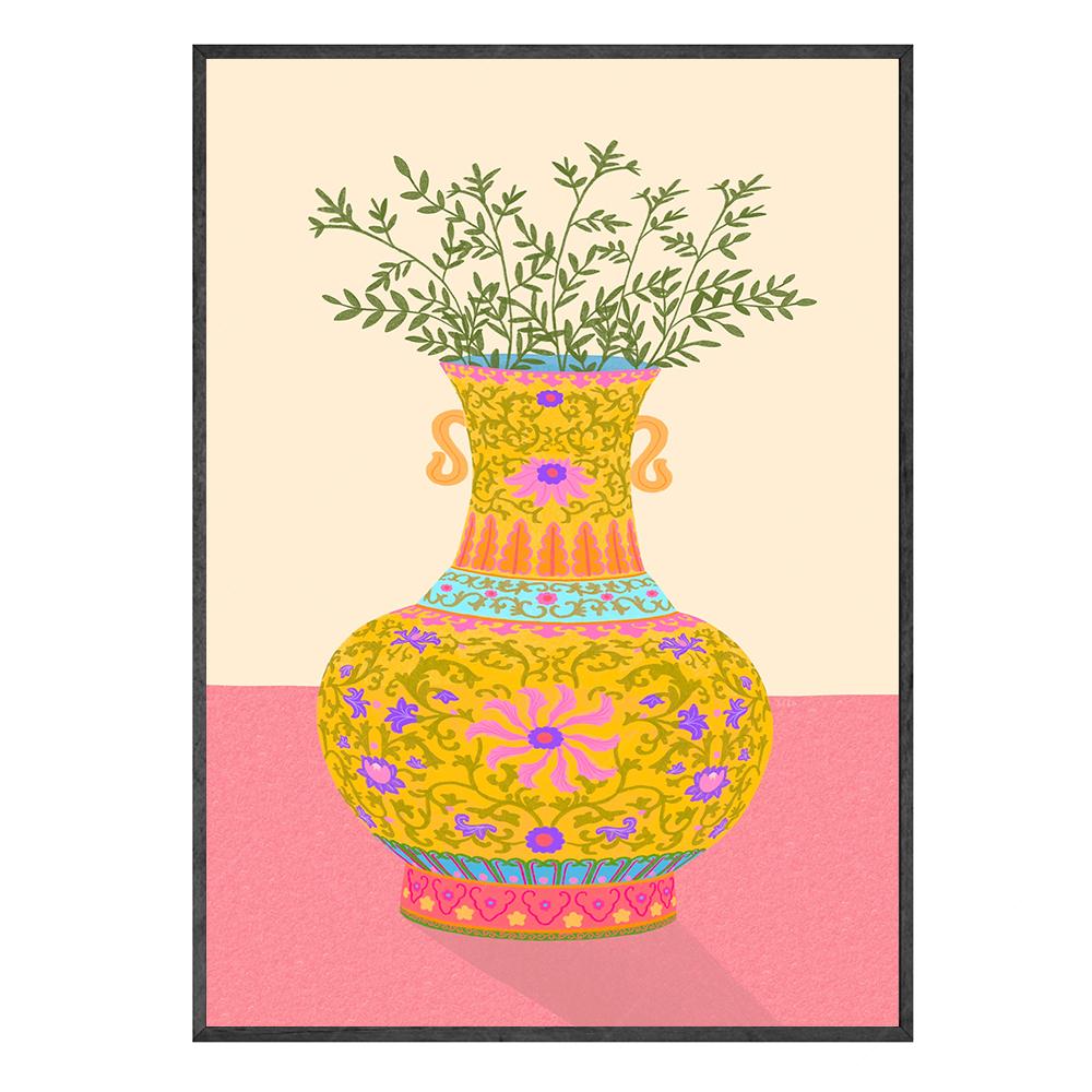 Florale mehrfarbige abstrakte Gartenpflanzen Wandkunst Leinwand Malerei Bild Poster und Drucke Galerie Gang Einzigartige Wohnkultur