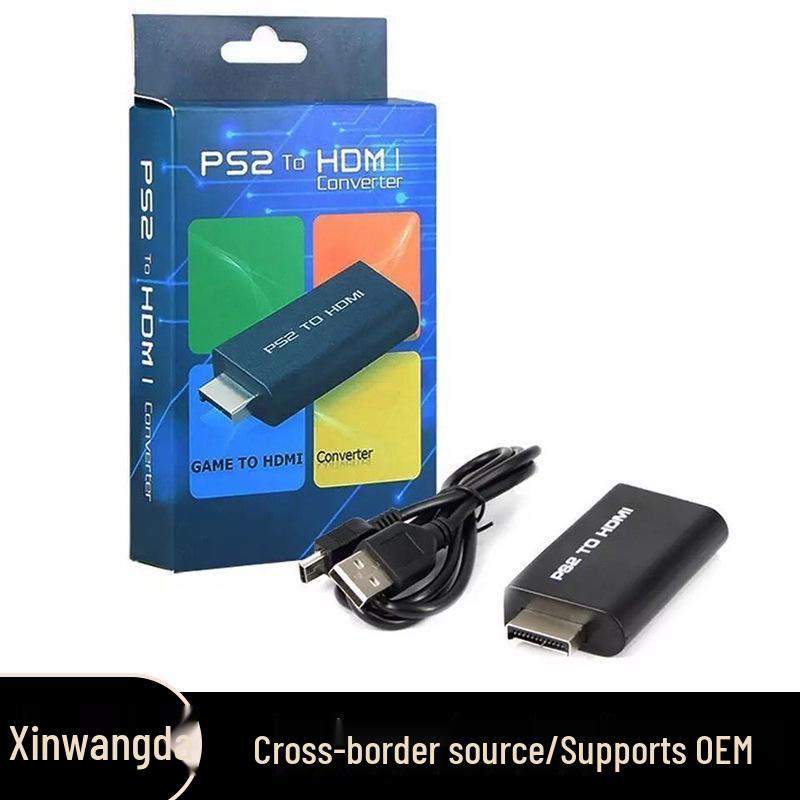 PS2 to HDTV Component Converter for 480i Game Console with AV Transfer