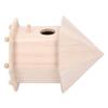 Wooden Bird House Feeder Nesting Box with Bracket for Outdoor Garden Patio Decoration
