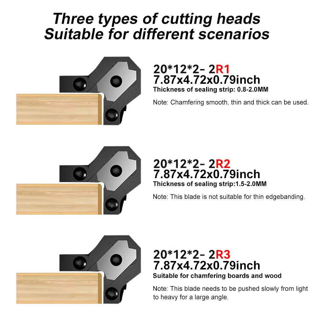 Woodworking Edge Trimmer Wood Plane Aluminum Alloy Corner Arc Trimming Tool with Blade Manual Fillet Scraper for Woodworking