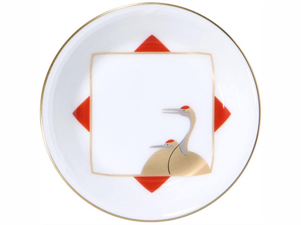 Okura Pottery, Gosaijiki Series, 11cm Small Plates with Alternating Designs, Set of 5, Made In Japan, 15GSV/A190-5