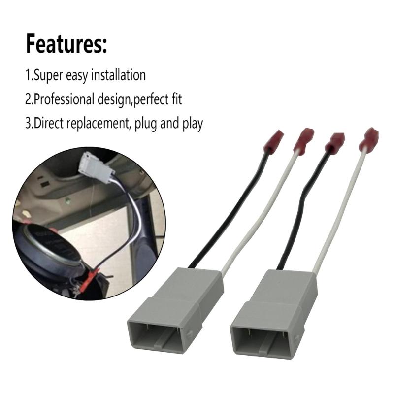 Car Speaker Connector Replacement Speaker Wire Harness for Accord Radio Speaker Harness Adapter Speaker Wiring 72-7800
