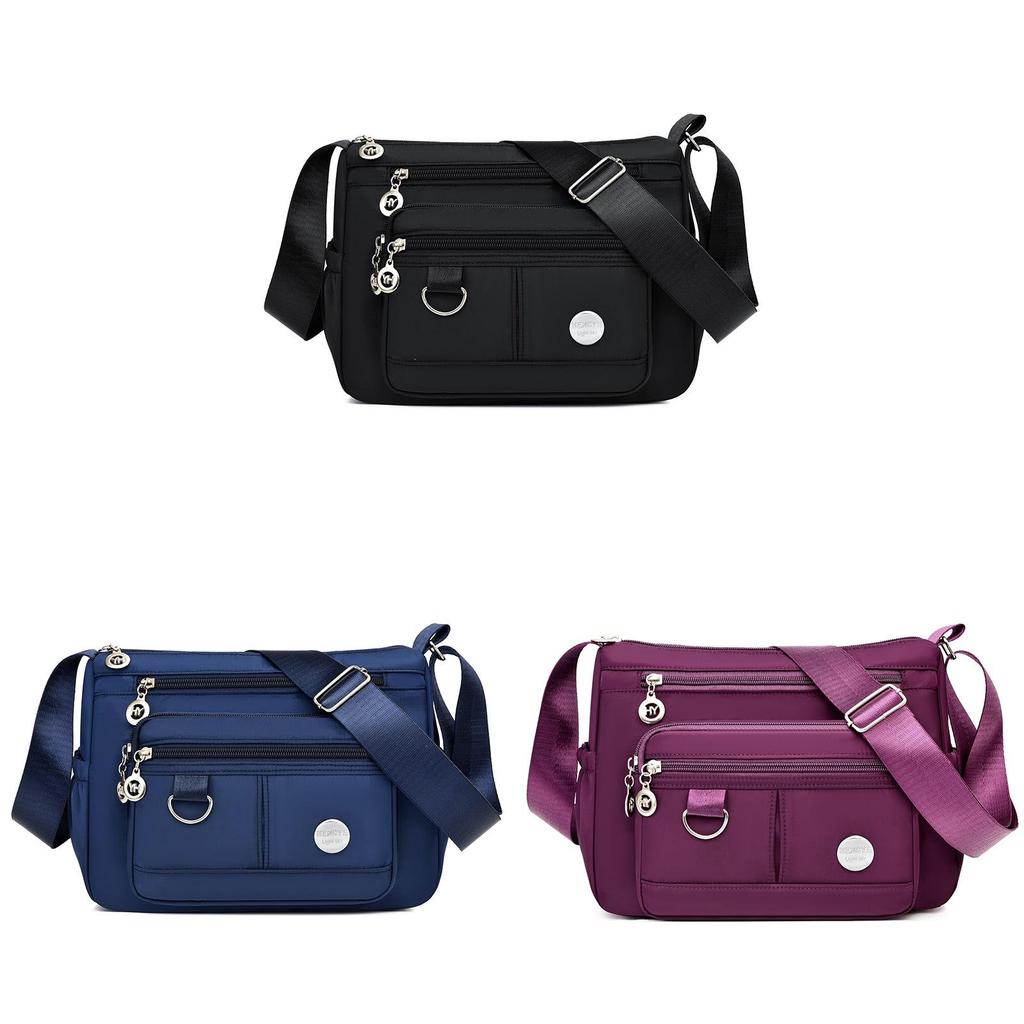 Casual Tote Bag For Elderly Women With Polyester Fabric Large Capacity Shoulder Crossbody Purse For Travel