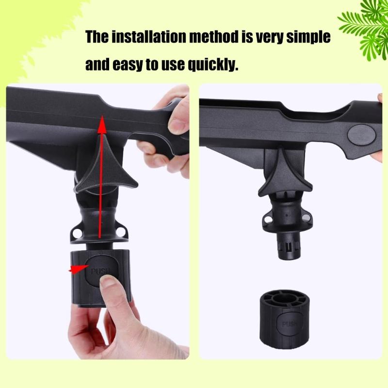 Fishing Rod Holder Track Mounted Fishing Rod Holder for Kayak Heavy Duty Boats Rod Holder 360 Degree Rotating