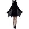 Halloween Fledermaus Kleid Spitze Augenbinde Fledermaus Cosplay Anzug, getönter maskierter Vampir Punk Mädchen Anzug