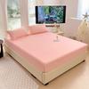 Four Seasons Skin-friendly Washed and Brushed Solid Color Pillowcase Protective Cover Double Fitted Sheet Taiwan Bed Bag