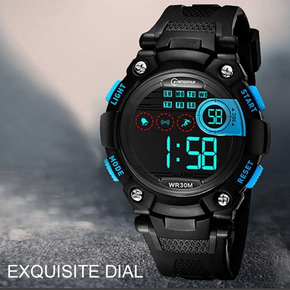 30M Waterproof Electronic Watch Outdoor Sport Wristwatches Fashion Alarm Clock Kids