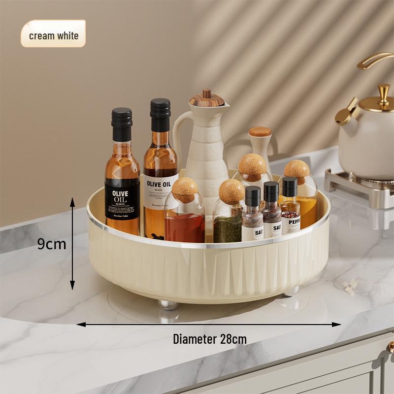 Multifunctional Rotating Kitchen Rack & Makeup Organizer