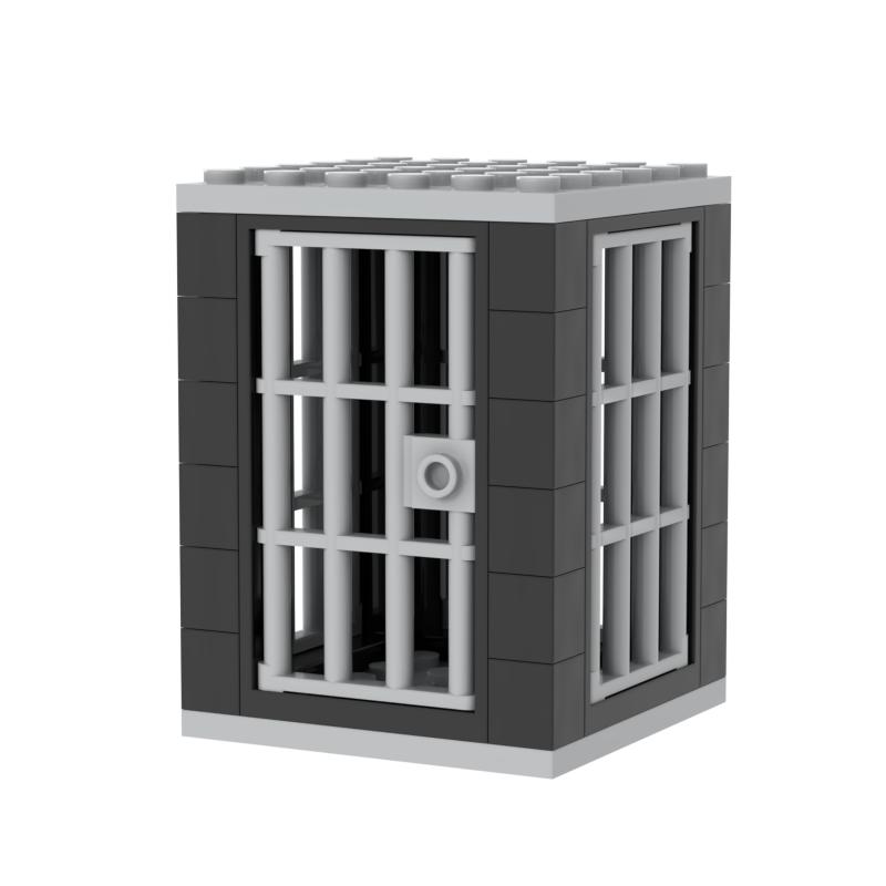 Jail Prison Cell Police Thief Building Blocks Toy Collection Kids Assembly Classic Brick Souvenir Decoration
