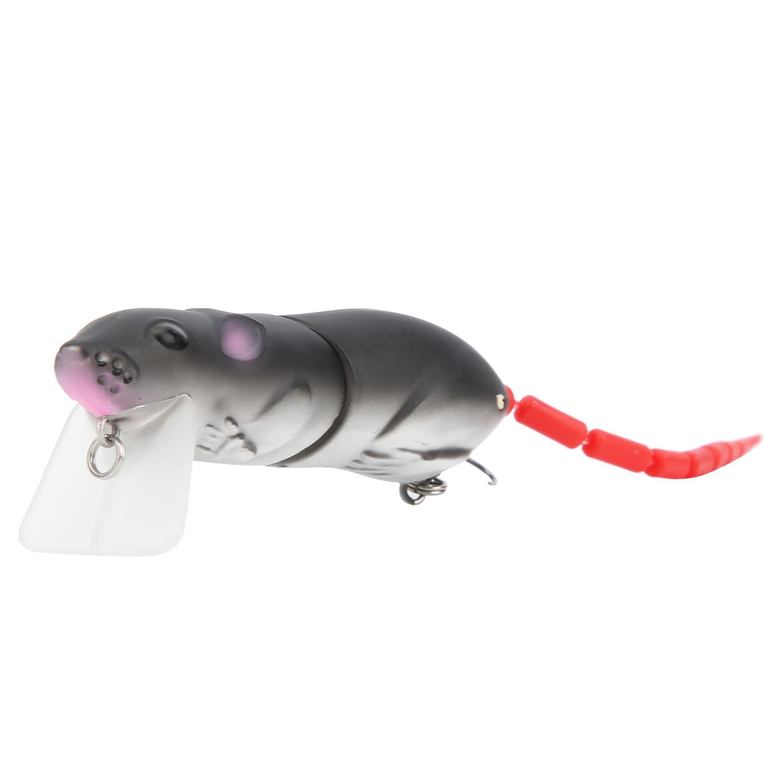 

Artificial Simulation Mouse Shape Lure Bait Fishing Accessories with Treble HooksB