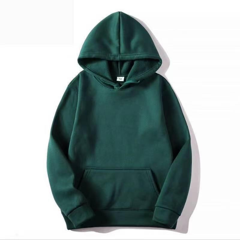 220g European Size Unisex Autumn/Winter Loose Fit Hooded Sweatshirt