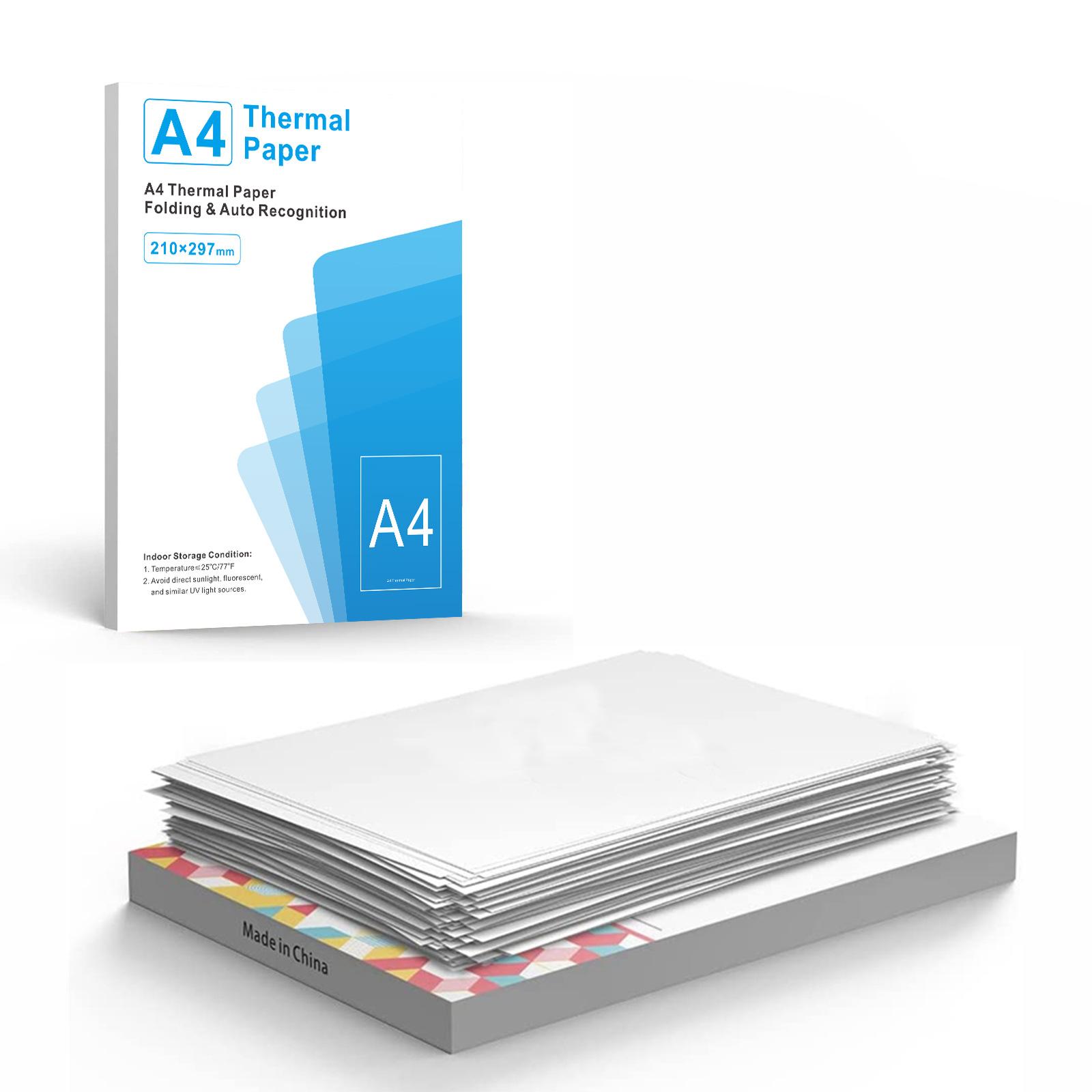 

Портативный термопринтер формата А4 для дома, подключаемый к мобильному телефону, беспроводной офисный мини-принтер для обучения 1 box of A4 thermal printing paper (200 sheets)