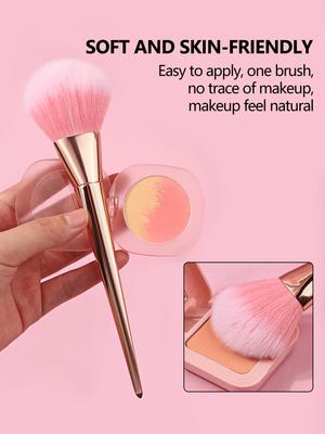 Single Super Large Puffy Powder Brush Soft Powder Blusher Brush Set Makeup Brush Multi Function Brush for Makeup Artist