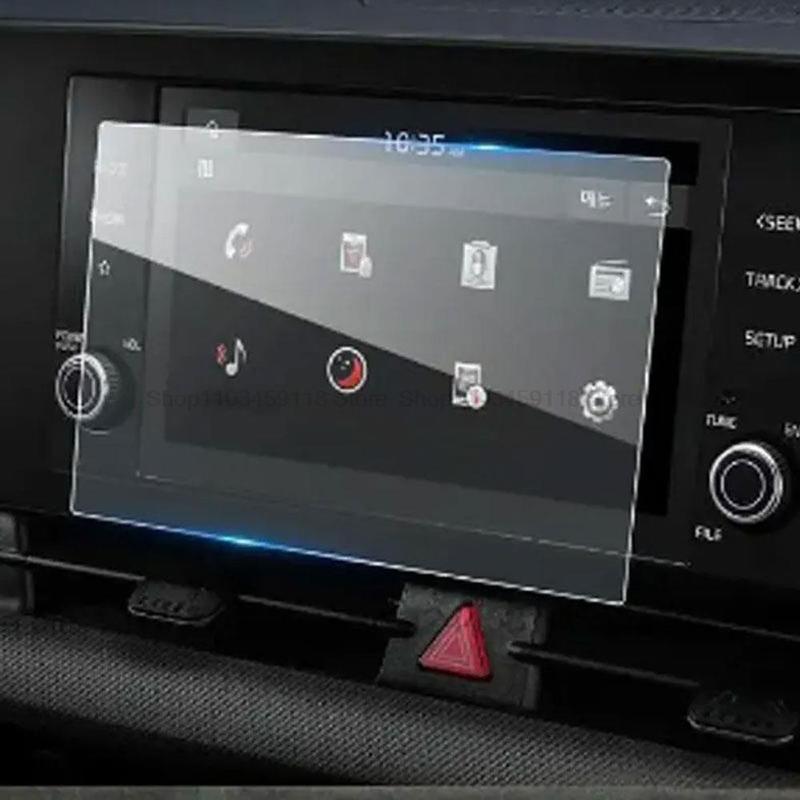 Tempered glass screen protector film For Kia Sportage NQ5   8 inch Car radio  Navigation Interior anti-scratch fitting