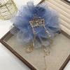 Tassel Grasping Clip Peony Flower Shark Clip Fashion Hair Claw  Girl