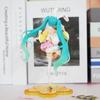 Hatsune Miku Spring Costume with Rabbit Ears Figurine Toy Ornament Anime Model for Decoration
