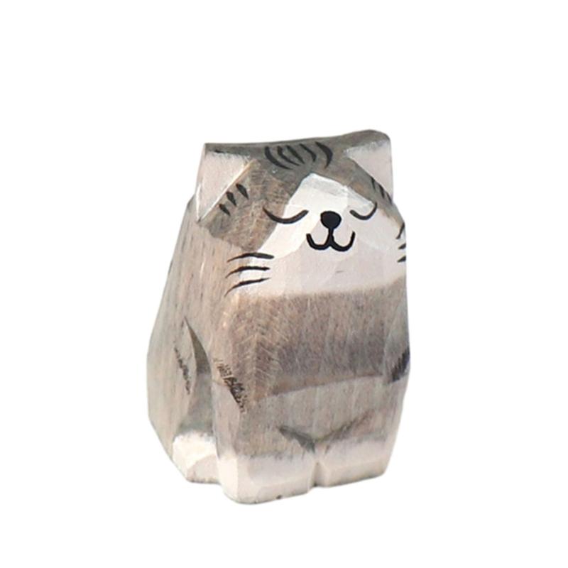 

Unique Wooden Figurine Ornament Handmade Solid Carving Statue