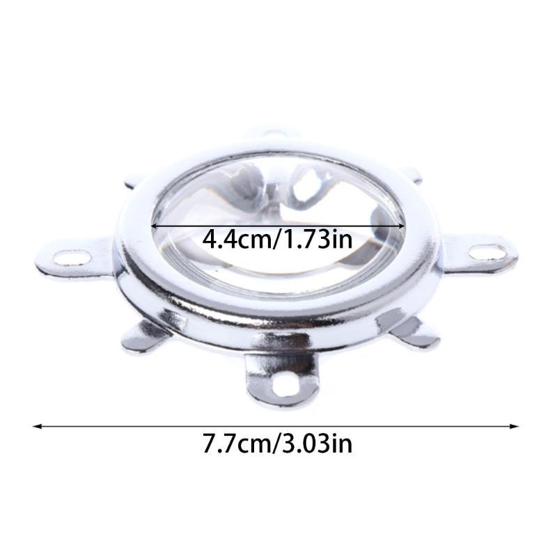  LED Lens Optical Glass 50mm Reflector Collimator Houseing Fixed Bracket for 20W 30W 50W 100W High Power COB Chip